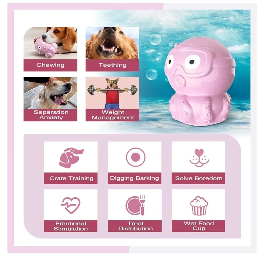 Treat Dispensing Dog Toy Large Dog Chew Toy Dog Slow Feeder Toy